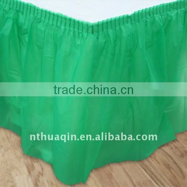 Satin table skirting elegant table skirting table skirts for wedding