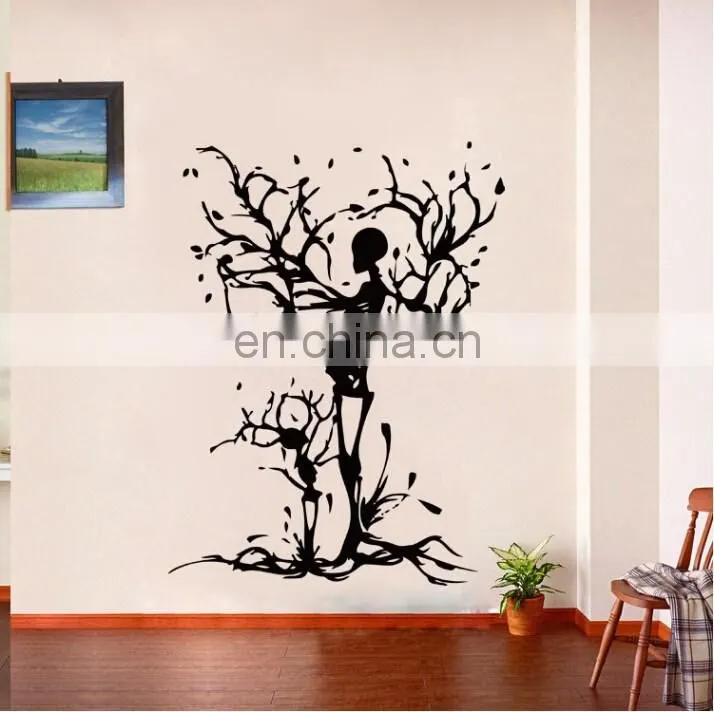 Halloween Theme Skeletons Tree Window/Wall Sticker Halloween Decoration Home Decoration