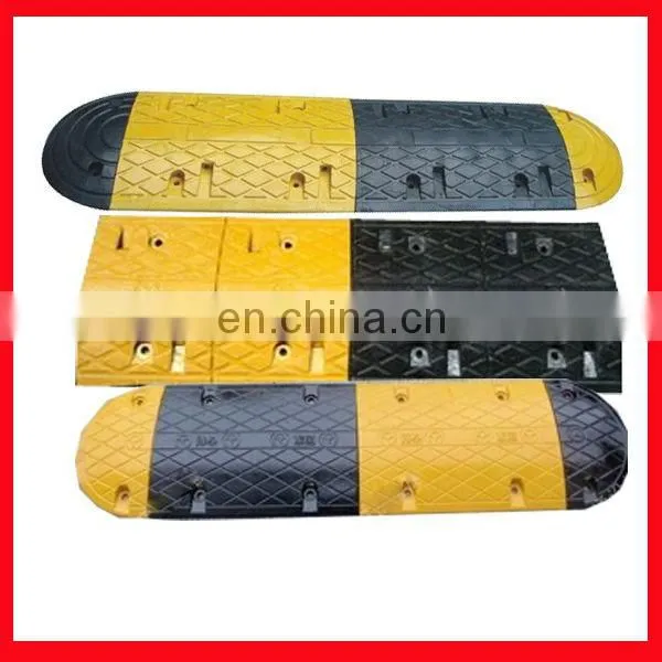 rubber speed bump/rubber road bump/rubber speed bump black and yellow