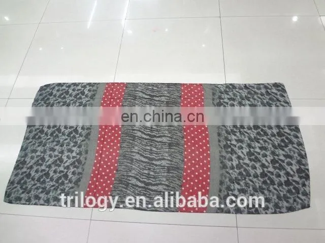 New Style Hot Sexy Latest Chiffon Scarf Designs Leopard Fashion Scarf Shawl