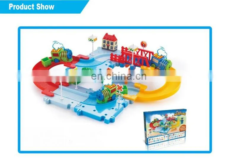 High quality electric plastic mini train track toy