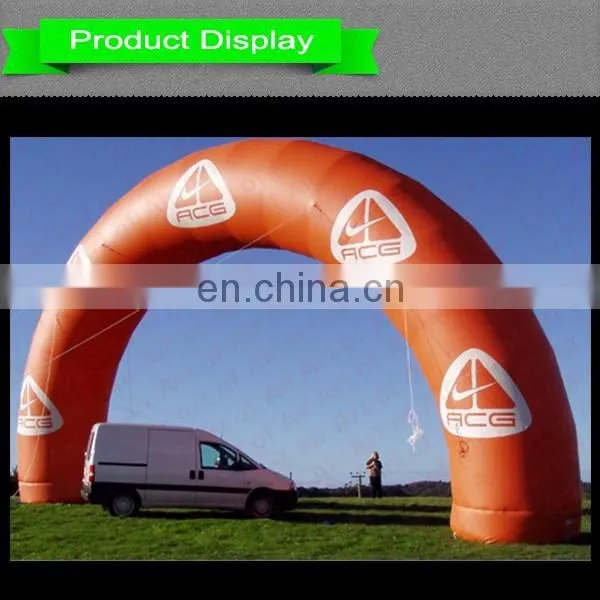 High orange inflatable arch for advertising/cheap inflatable circle arch for sale