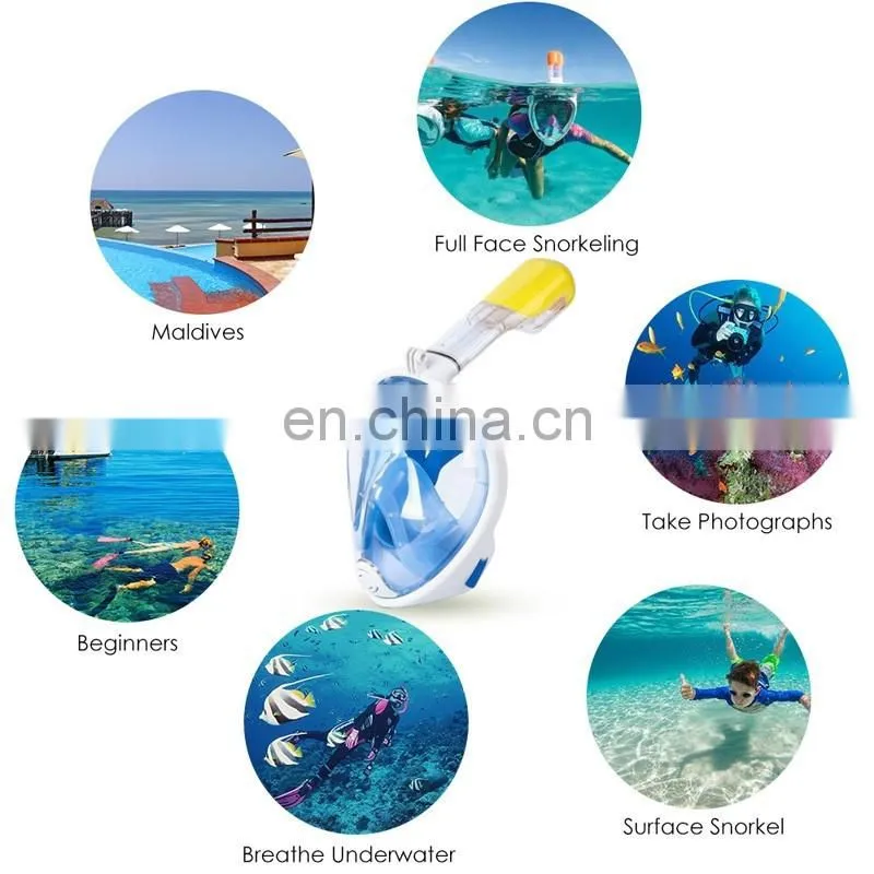 New design adult scuba diving mask,silicone 180 degree panoramic scuba mask
