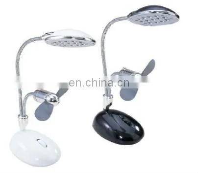 Mini Fan with Heart Shape Pen Holder and Book Light
