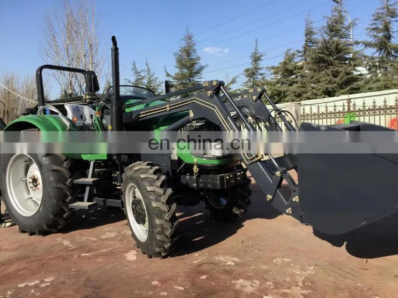 100 HP 4WD farm tractor 1004 with front end loader