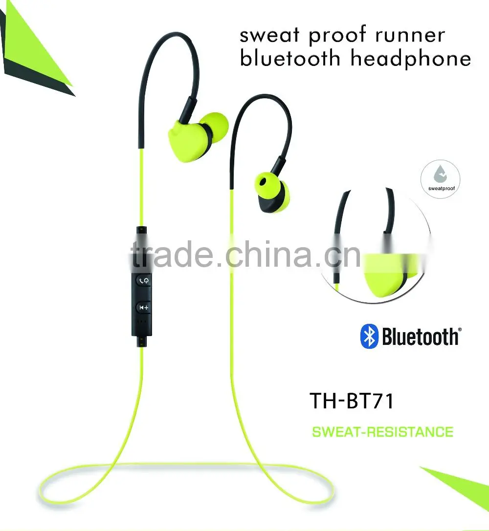 water proof headset sports wireless mp3 player wireless bluetooth headset