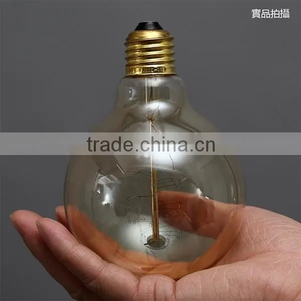 E27 Screw Vintage Filament Globe Light Bulb G95 Edison Bulb