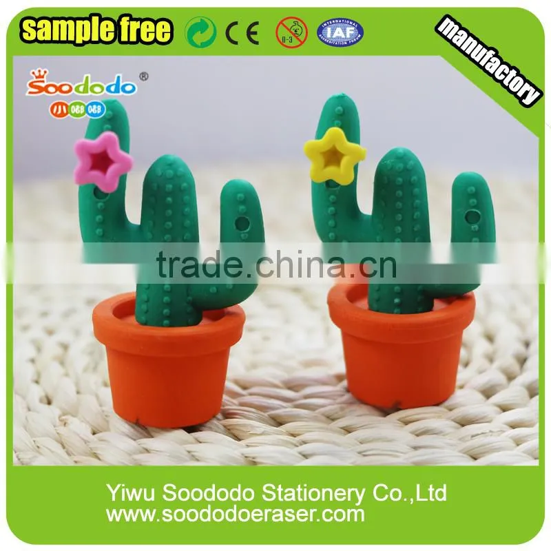 Colorful TPR Eraser for children Plant puzzle eraser