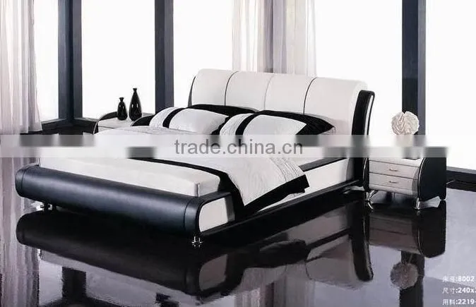 hot sale American style leather bed