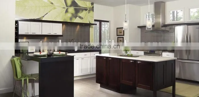 modular wooden kitchen cabinet with granite countertops