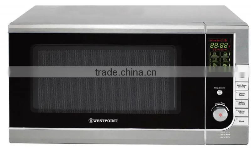 Stainless Steel cavity and front panel digital microwave oven with UL certificate
