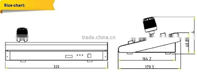 3D PTZ controller, cctv ptz camera keyboard controller
