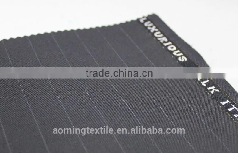 cheap Wool Suit Fabric on PROMOTION with big Stripes