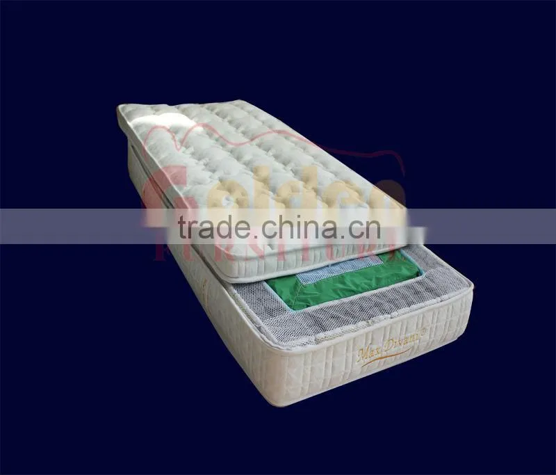 natural latex and memory foam bamboo pillow top pocket spring mattress