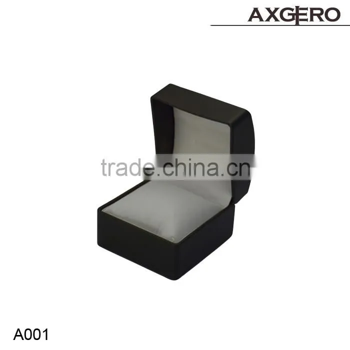 2016 Custom logo Black luxury leather watch box