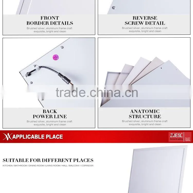 TUV CE&RoHS dimmable 45w 600x600 led panel light 3years warranty