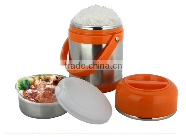 heating lunch tiffin box keep food hot stainless steel hot lunch box tiffin carrier with 1.5L
