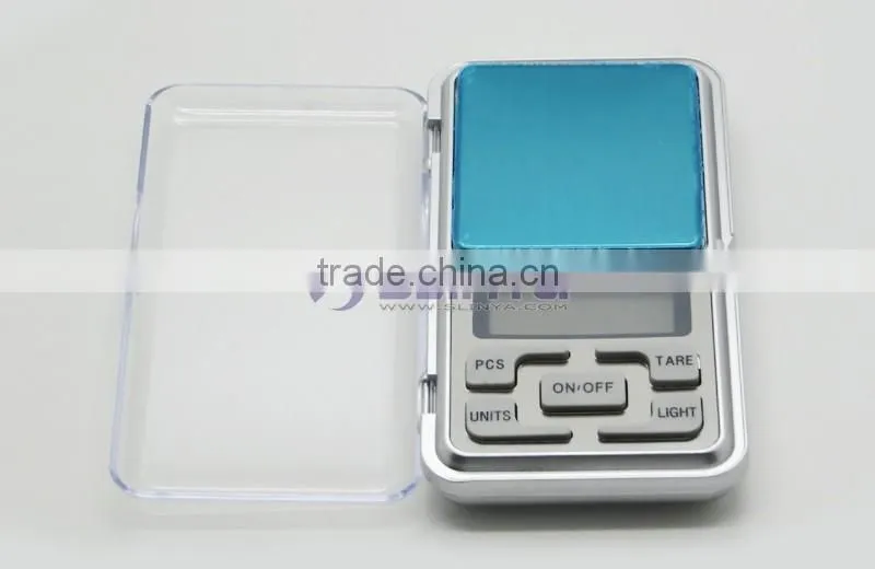 MH-500 Scale 500g/0.1g High Precision Blue LCD Pocket Weighing Scale