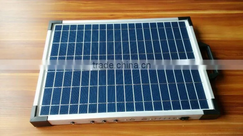 20W intergrated lithium ion battery solar generator, portable solar power system,off grid solar system