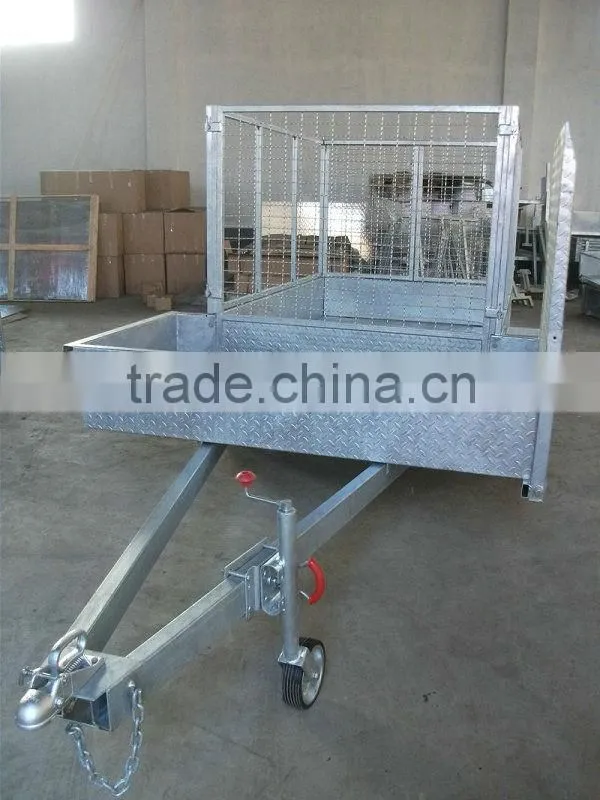 Hot-dipped galvanized mower trailer, lawn mowing trailer, lawn mower trailer