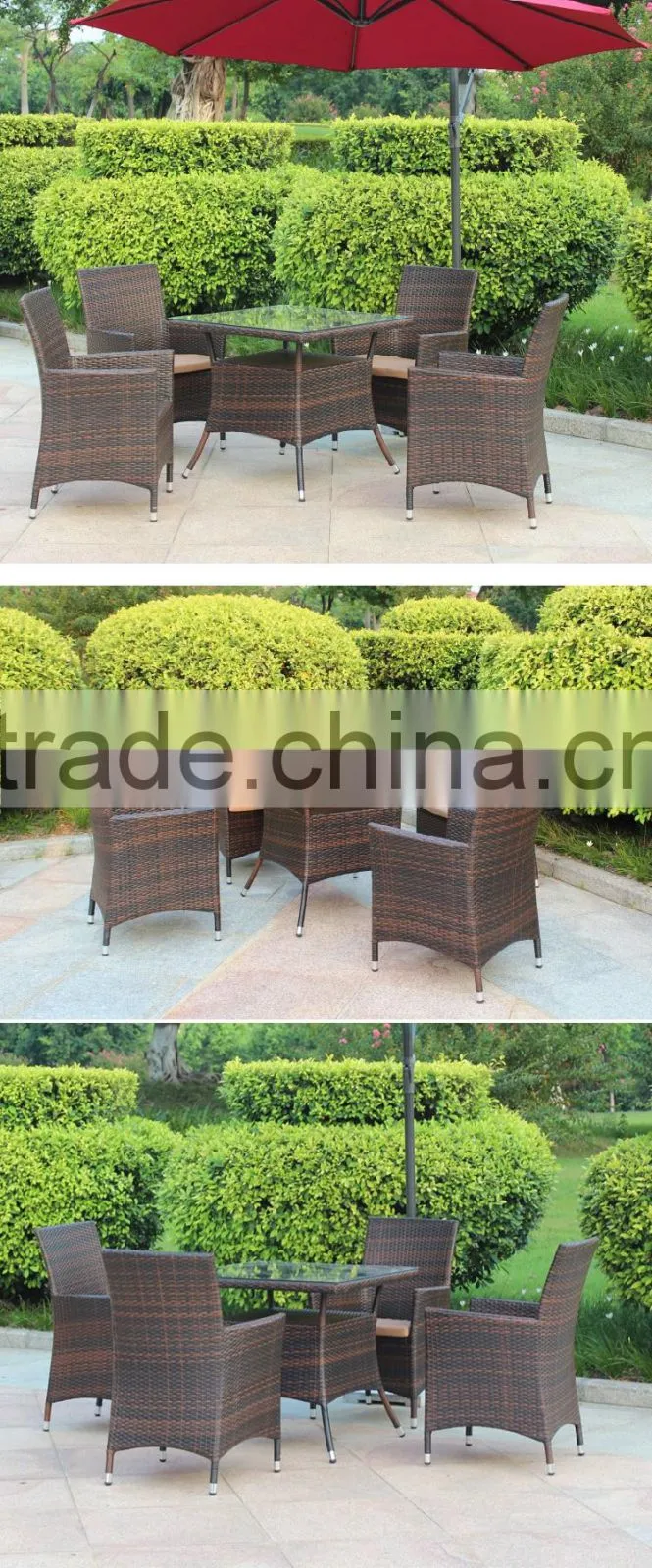 Outdoor Synthetic Rattan Garden Furniture Cheap Manufacturers Set Poly Rattan Garden Furniture