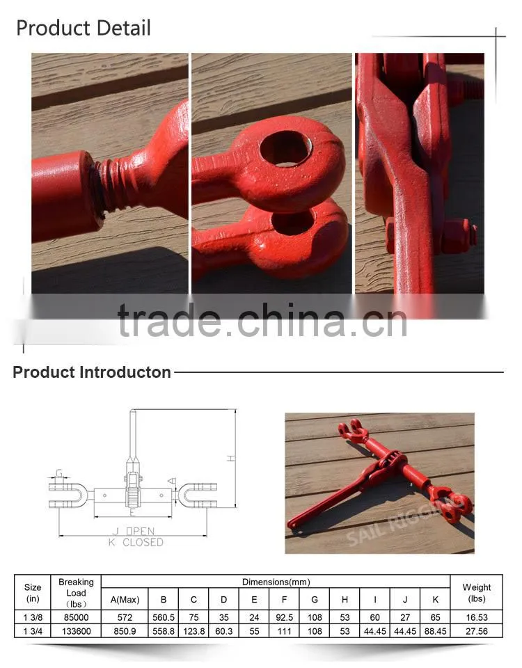 Forged Load Binders ratchet turnbuckle