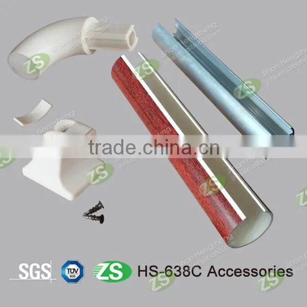 Aluminum+pvc wall mounted colorful new design high quality corridor handrail