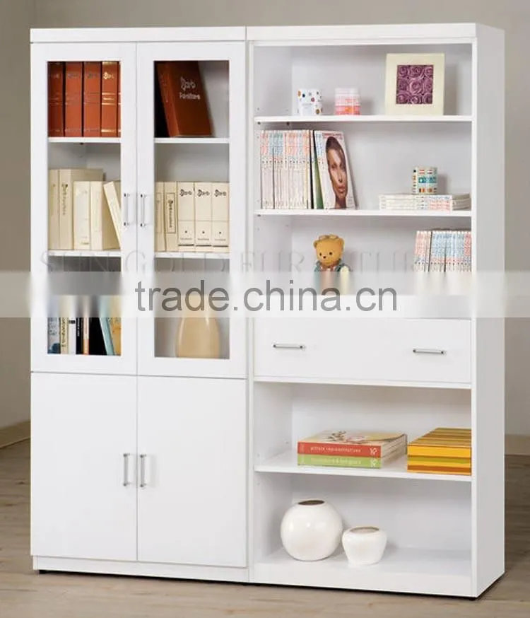 Modern concepts furniture wooden cupboard with showcase designs (SZ-FCB368)