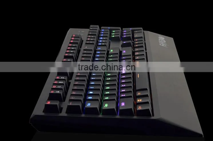 104keys led Wrist rest mechanical keyboard cherry mx with N-key roll over design