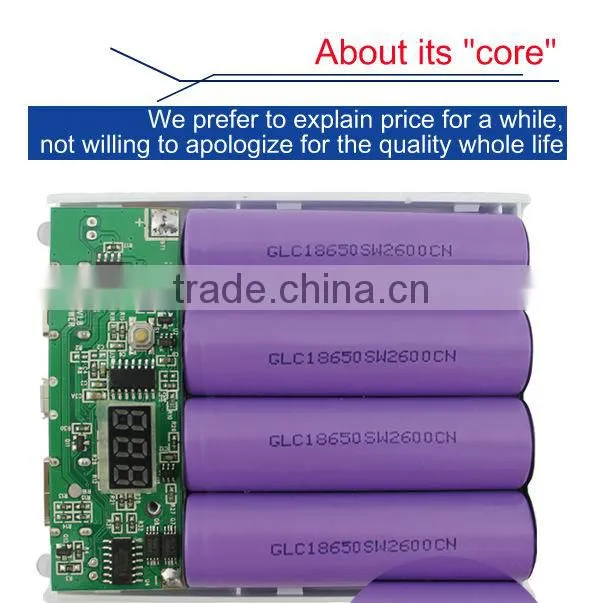 Portable 10400mah universal power bank with FC CE ROHS