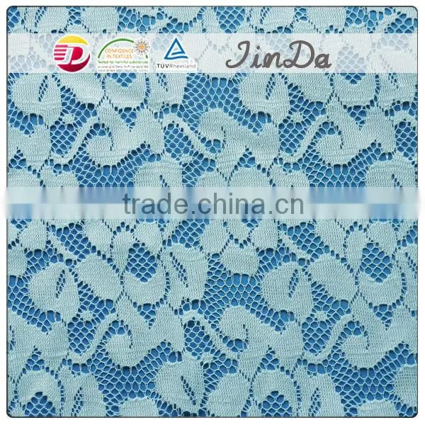 New fashion high quality cheap 100% polyester lace fabric in rolls of good material