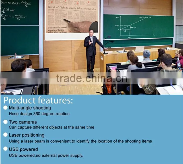 New Hot selling 5mega pixel HD resolution classroom 150 to 300 usd digital overhead projector visualizer price