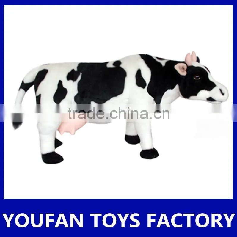 china factory lifelike stuffed animal plush cow toy