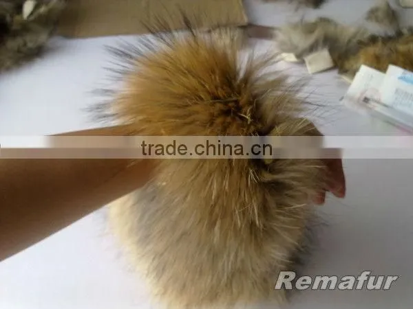 HOT SELLING RACCOON FUR STRIPS FOR GARMENT HAT