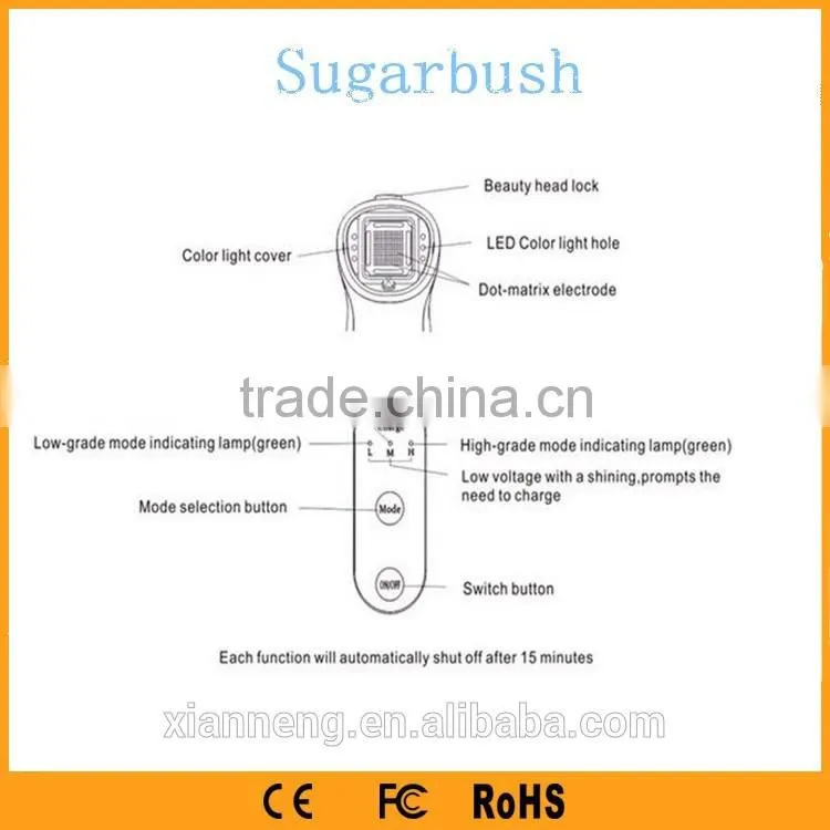 Popular 2016 handy ultrasonic rf machine radio frequency facial machine in Amazon