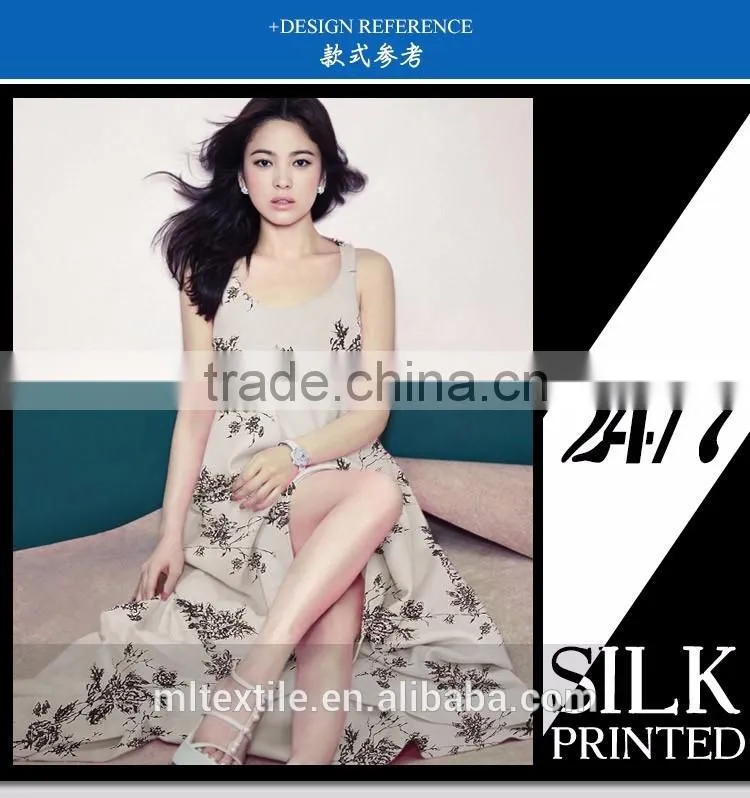 plain dyed silk crepe de chine