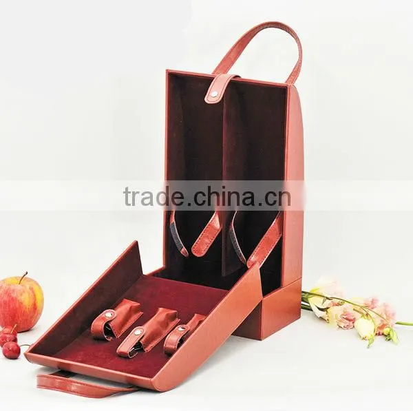 Top Grade Unique Design Handmade wine holder leather