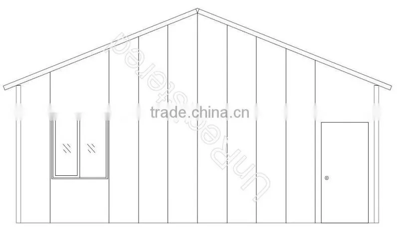 Cheap Modular light steel house,steel frame villa house, prefab house