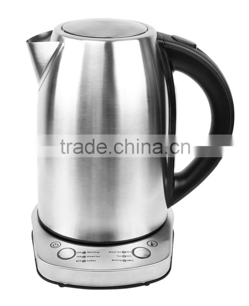 New Design Multifunction Electric Transparent Glass Kettle With Control Panel