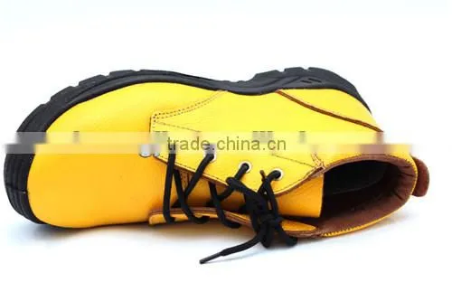 waterproof leather industry work shoe steel toe cap safety shoe 9066-2