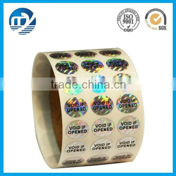 Self adhesive security 3d hologram label sticker