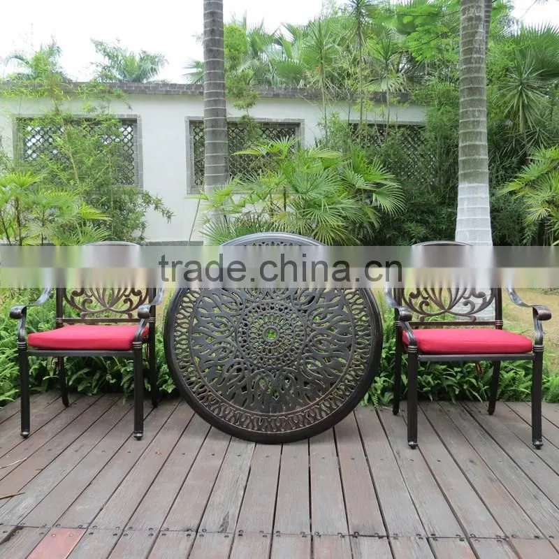 All Weather Bronze Black White Elizabeth European Style Heavy Duty Cast Aluminum Outdoor Garden Furniture