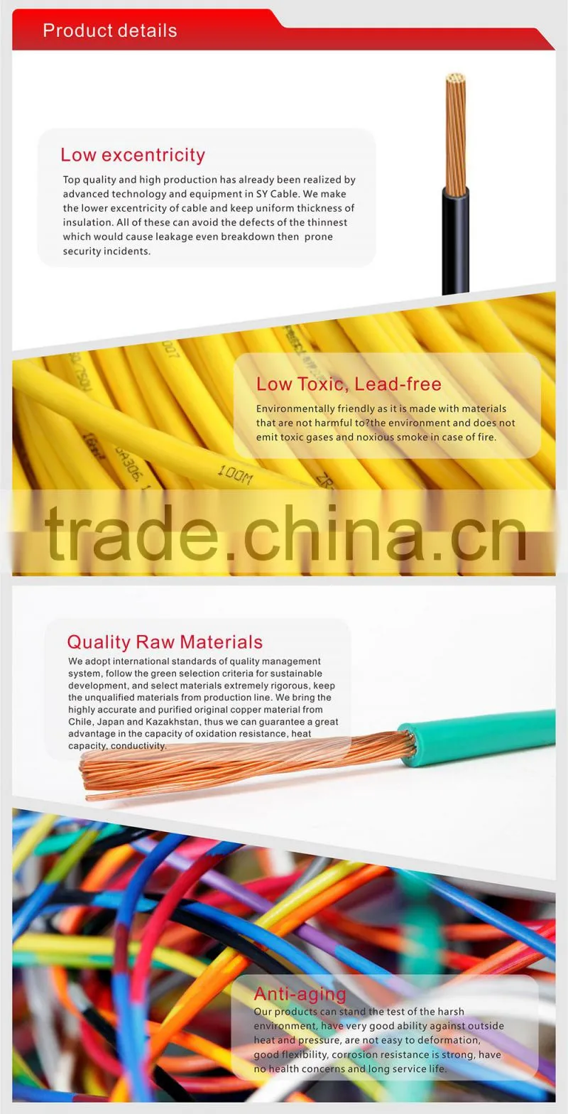 450/750V H07V-R ( NYA ) Single Core Copper Electrical Wire CABLE