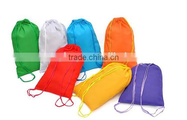 Customized printed drawstring shoe and bag polyester drawstring shoe bag