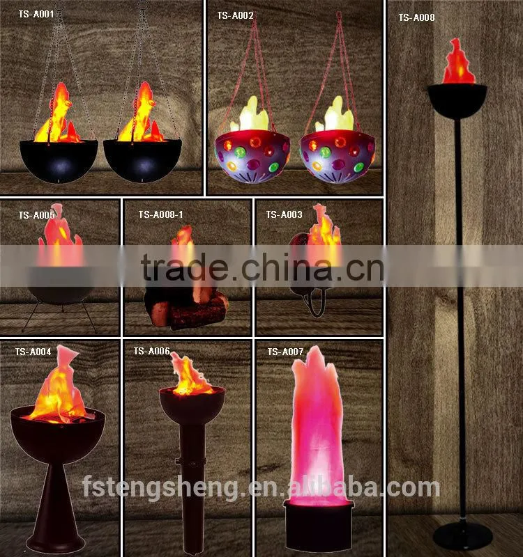 2016 New design 12v party LED Aftifical wood Fire flame light in Red cloth