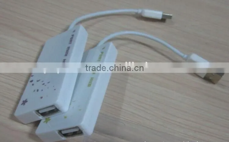 Computer flat slim 4 port usb 2.0 hub as promotional gift