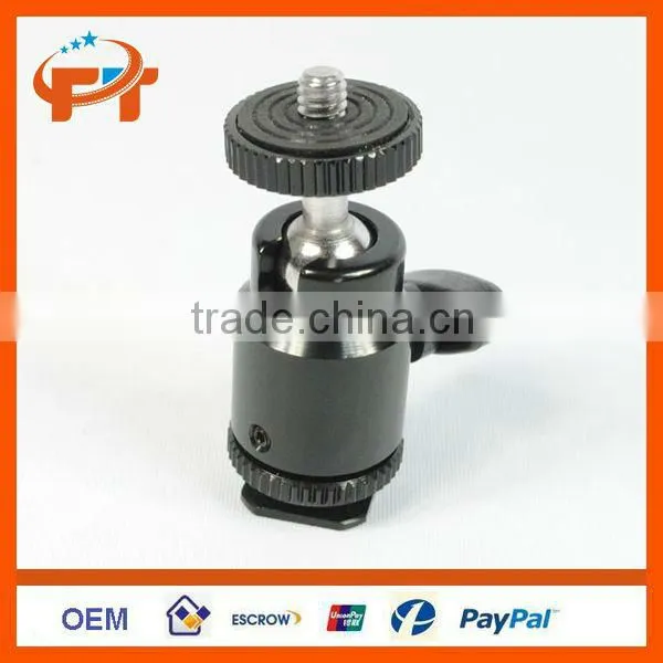 Multi Purpose 1/4" Mini Tripod Ball Head Kit Shoe mount