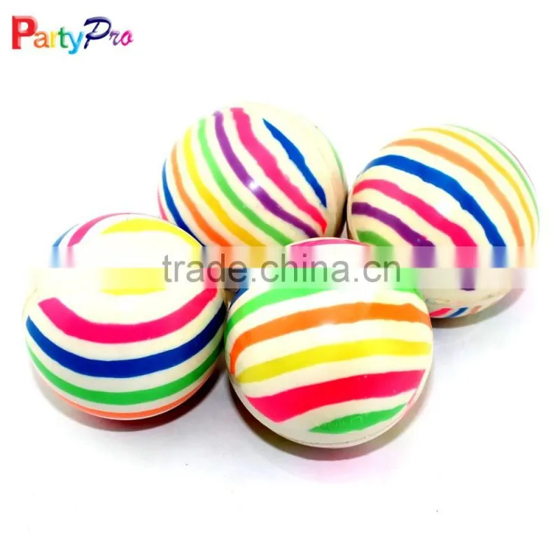 Striated colorful fashion design china factory bouncing ball