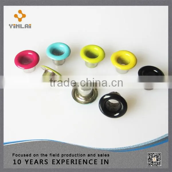 Colorful metal eyelets for shoe