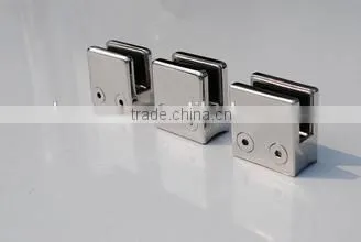 Inox staircase railing fittings glass hoder